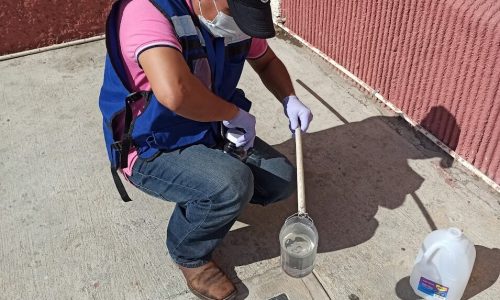 toma de muestra en cisterna